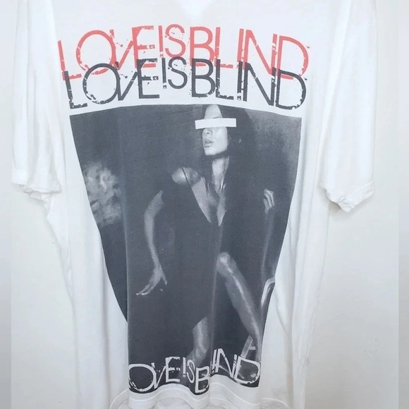 Kinetix Los Angeles "Love is Blind"‎ XXL V-Neck T-Shirt - Picture 2 of 5